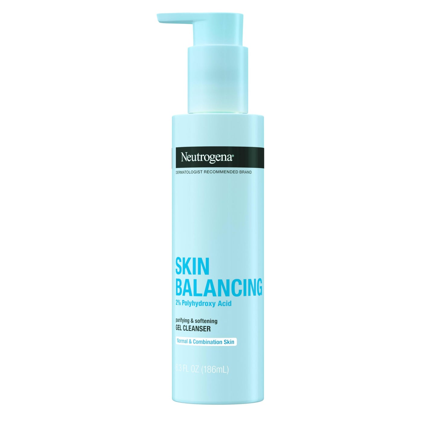 Neutrogena Skin Balancing Purifying Gel Cleanser with 2% Polyhydroxy Acid (PHA), Softening Face Wash for Normal & Combo Skin, Paraben-Free, Soap-Free Beauty & Personal Care Neutrogena