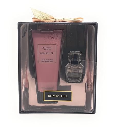 Victoria's Secret Bombshell Eau de Parfum .25 oz. & Fragrance Lotion 3.4 oz Mini Perfume Gift Set Beauty & Personal Care Victoria's Secret