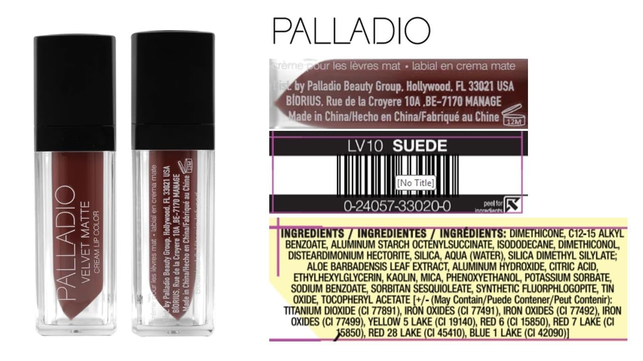 Palladio Velvet Matte Cream Lip Color, Suede Beauty & Personal Care Palladio
