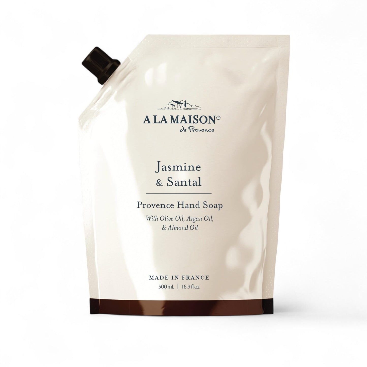 A LA MAISON Hand Soap Refill Pouch - Jasmine & Santal- Liquid Hand Wash Refill, Eco-Friendly & Recyclable - Plant-Based, Biodegradable, Made in France Beauty & Personal Care A LA MAISON