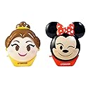 Lip Smacker Disney Minnie Mouse and Beauty And The Beast Belle Emoji Lip Balm Duo, Flavored Strawberry Lemonade, Bow-nade, 2 Pack Beauty & Personal Care Lip Smacker