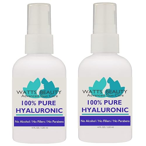 Anti Aging Wrinkle Serum of 100% Pure Hyaluronic Acid for Face and Body - No Alcohol, 8 oz Beauty & Personal Care Watts Beauty