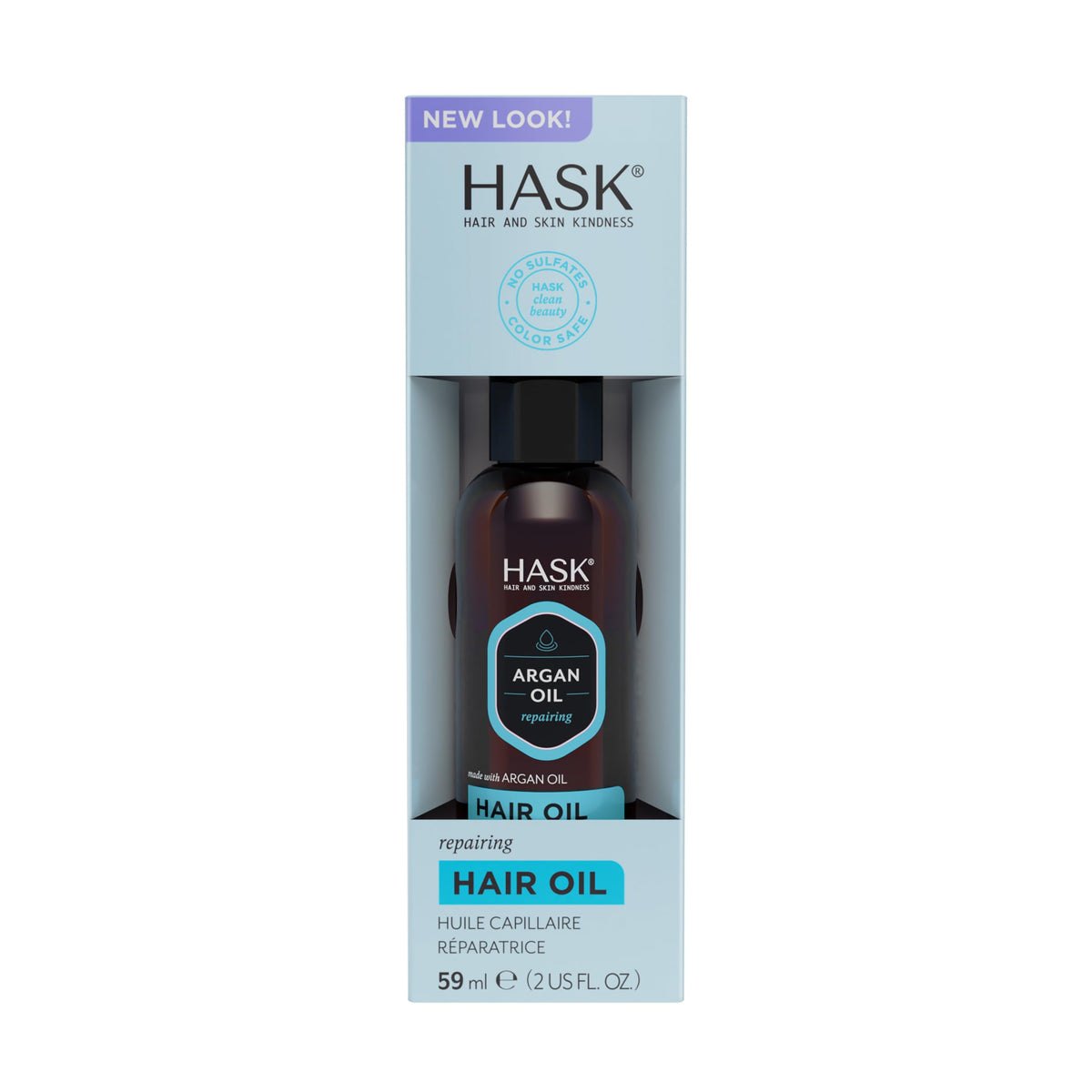 HASK Repair Argan Oil Shine Hair Oil, 2 fl oz