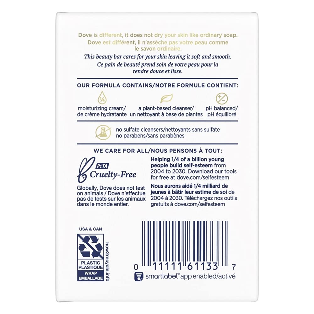 DOVE Beauty Bar White 4 oz, 2 Bar Beauty & Personal Care Dove