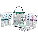 Gena Pedi Pak Intro Kit - 7-Piece Pedicure Kit Foot Spa with Foot Scrub, Soak & Pumice Stone in a Tote, At-Home Pedicure Set Beauty & Personal Care Gena