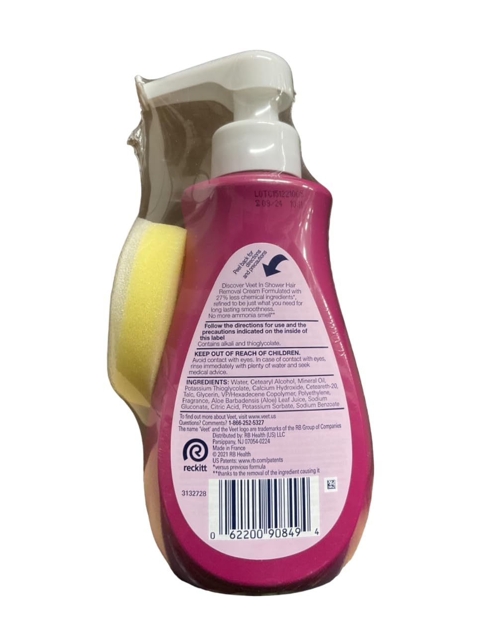 Veet Gel Hair Remover Cream, Sensitive Formula, 13.5 oz (Pack of 10) Beauty & Personal Care Veet