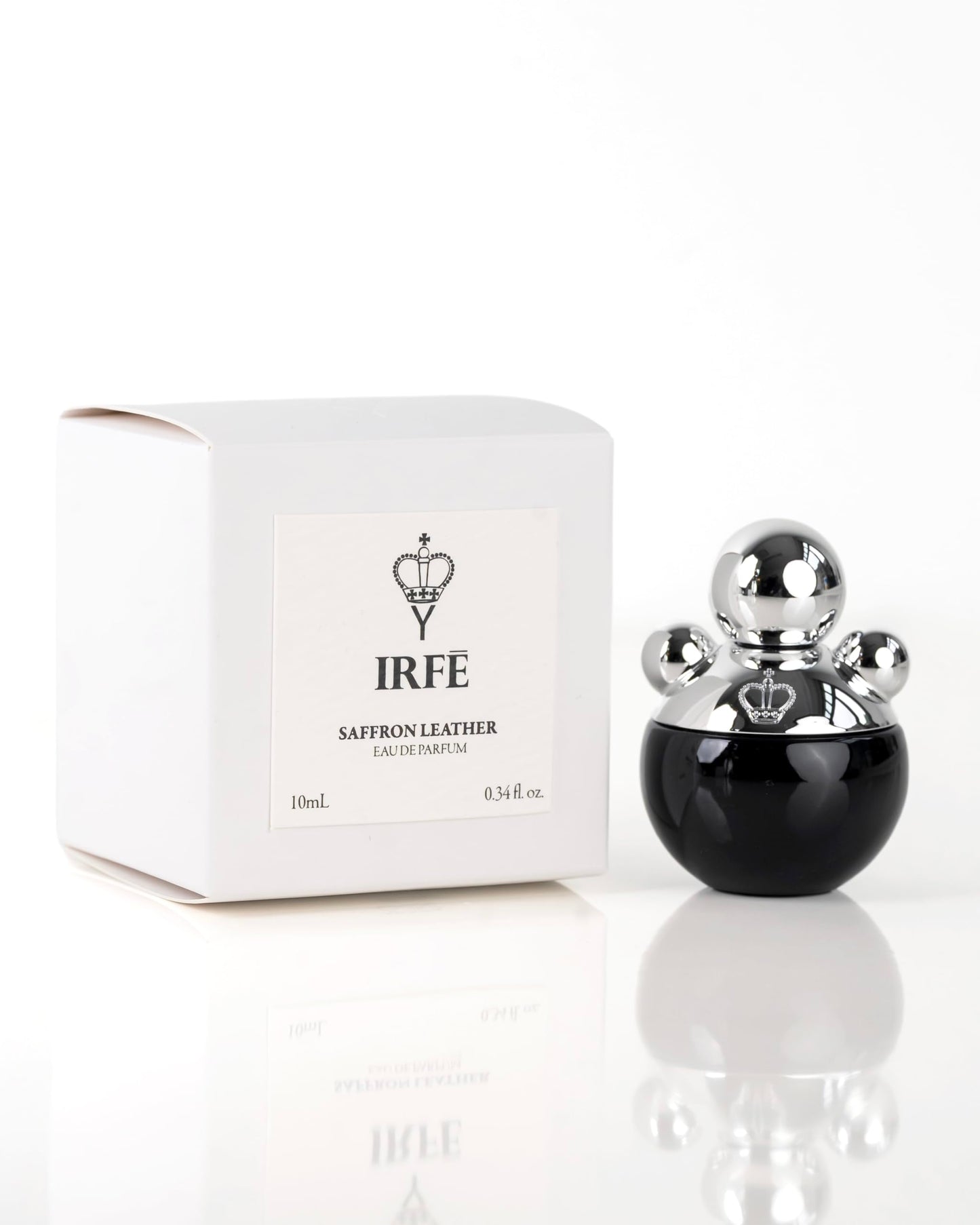 IRFE SAFFRON LEATHER EAU DE PARFUM 10ML - Spicy Leather Fragrance with Saffron, Rose & Amber - Long Lasting Unisex Perfume - Travel Size Beauty & Personal Care IRFE