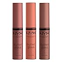 NYX PROFESSIONAL MAKEUP Butter Gloss Brown Sugar, Non-Sticky Lip Gloss - Pack Of 3 (Sugar High, Spiked Toffee, Butterscotch) Beauty & Personal Care NYX PROFESSIONAL MAKEUP