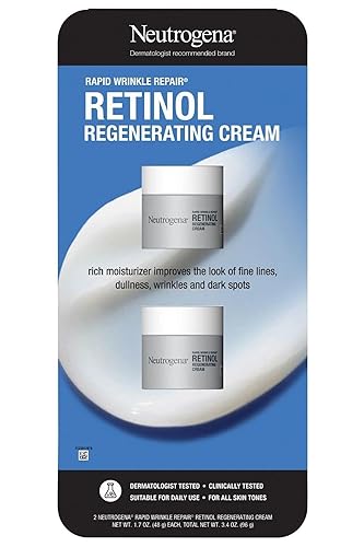 Neutrogena Rapid Wrinkle Repair Retinol Face Moisturizer, Fragrance Free, Daily Anti-Aging Face Cream with Retinol & Hyaluronic Acid to Fight Fine Beauty & Personal Care Neutrogena