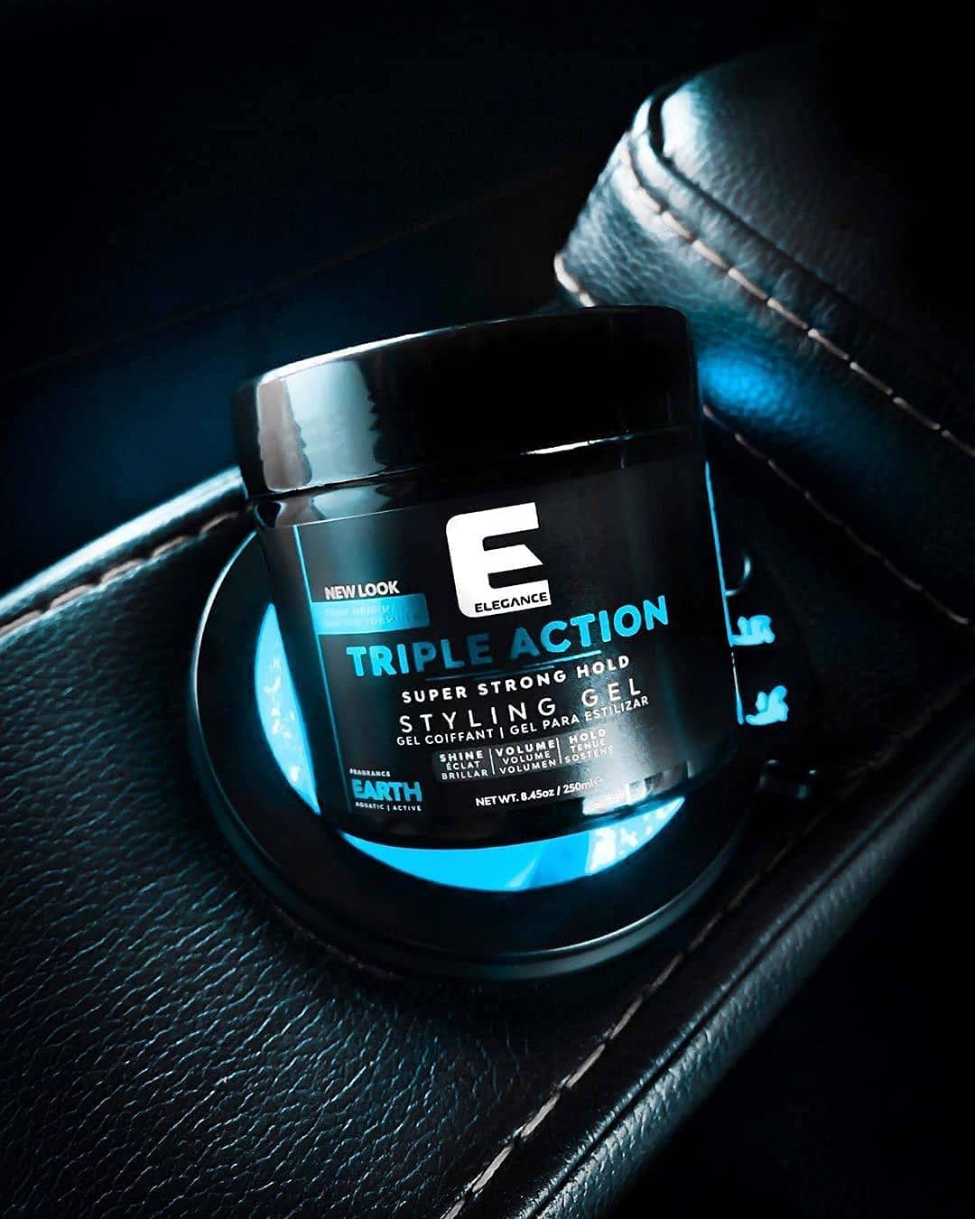 E Elegance Earth Fragrance Triple Action Hair Gel for Men And Women - Super Strong Hold, Extreme Volume, And Long Lasting Shine - Flake Free Beauty & Personal Care E Elegance