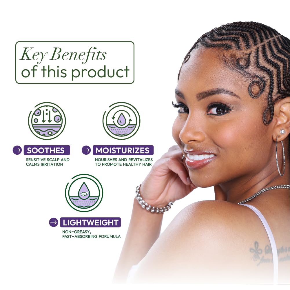 ORS Olive Oil Braidzone Soothing Scalp Oil with Lavender, Acai & Biotin for Nourishment 4.3 oz (Pack of 3) Beauty & Personal Care ORS