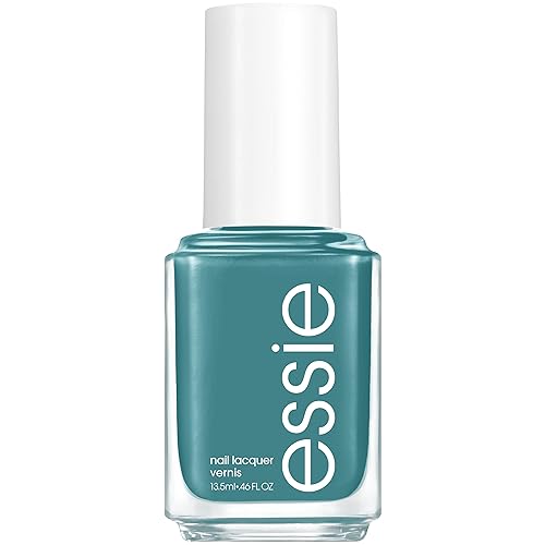 essie Nail Polish, Cream Finish, Transcend the Trend, Muted Teal-Blue, 8-Free Vegan, 0.46 fl. oz. Beauty & Personal Care essie