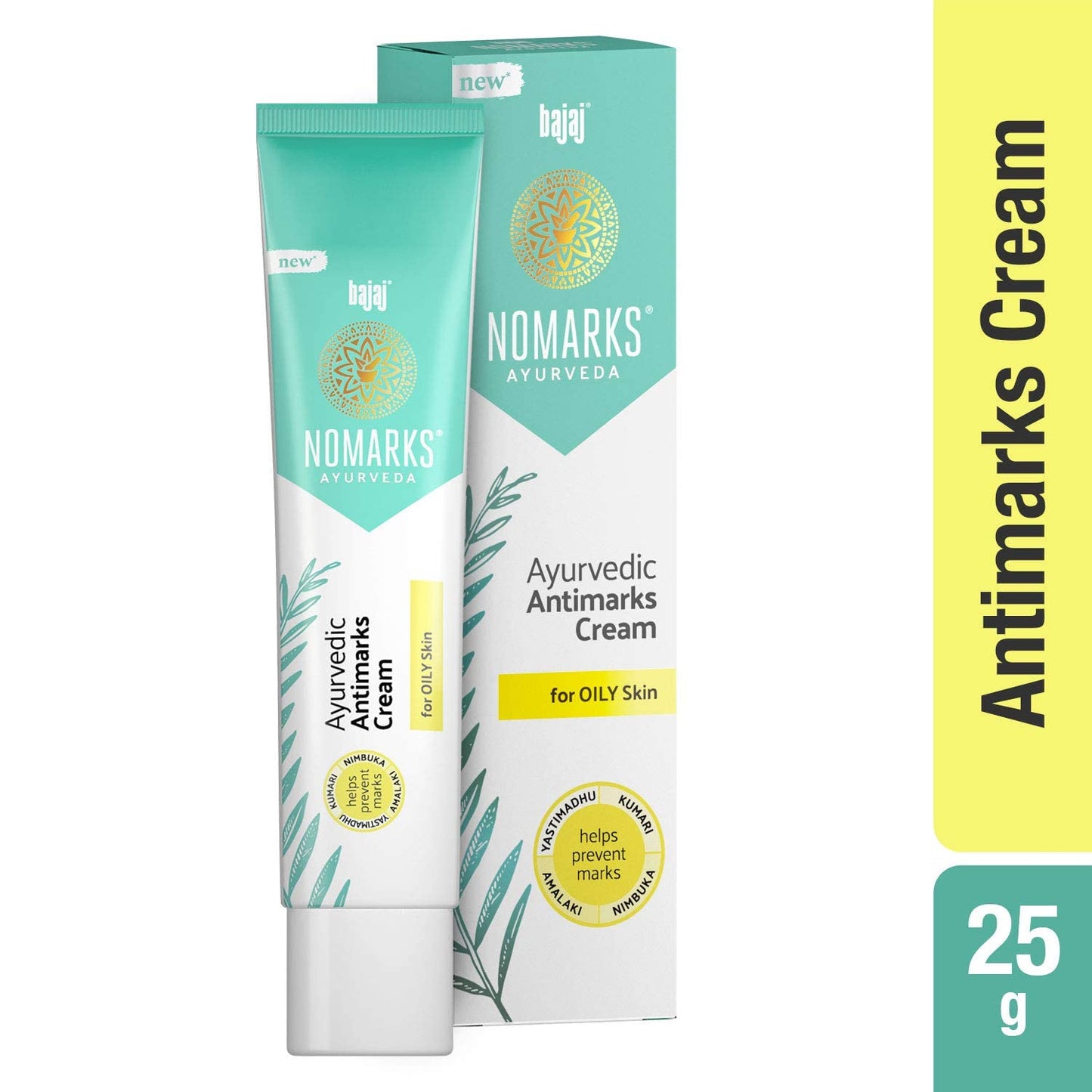 Bajaj Nomarks Ayurvedic Antimarks Cream For Oily skin - 25g (Pack of 4) Beauty & Personal Care Bajaj NoMarks