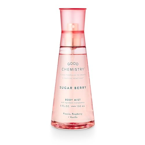 Good Chemistry Sugar Berry Body Mist 5 fl oz - Light, Sweet Spray with Freesia, Raspberry, & Vanilla - Sweet, Clean & Vegan Beauty & Personal Care Good Chemistry