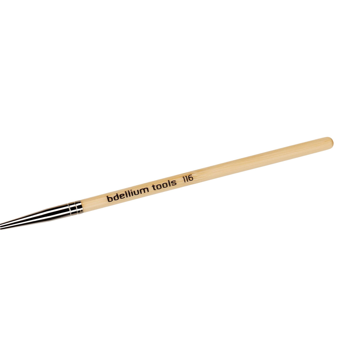 Bdellium Tools Professional Makeup Brush - Special FX Series 116 Short Liner - With Soft Synthetic Fibers, For Painting Very Fine Lines (Bamboo, 1pc)