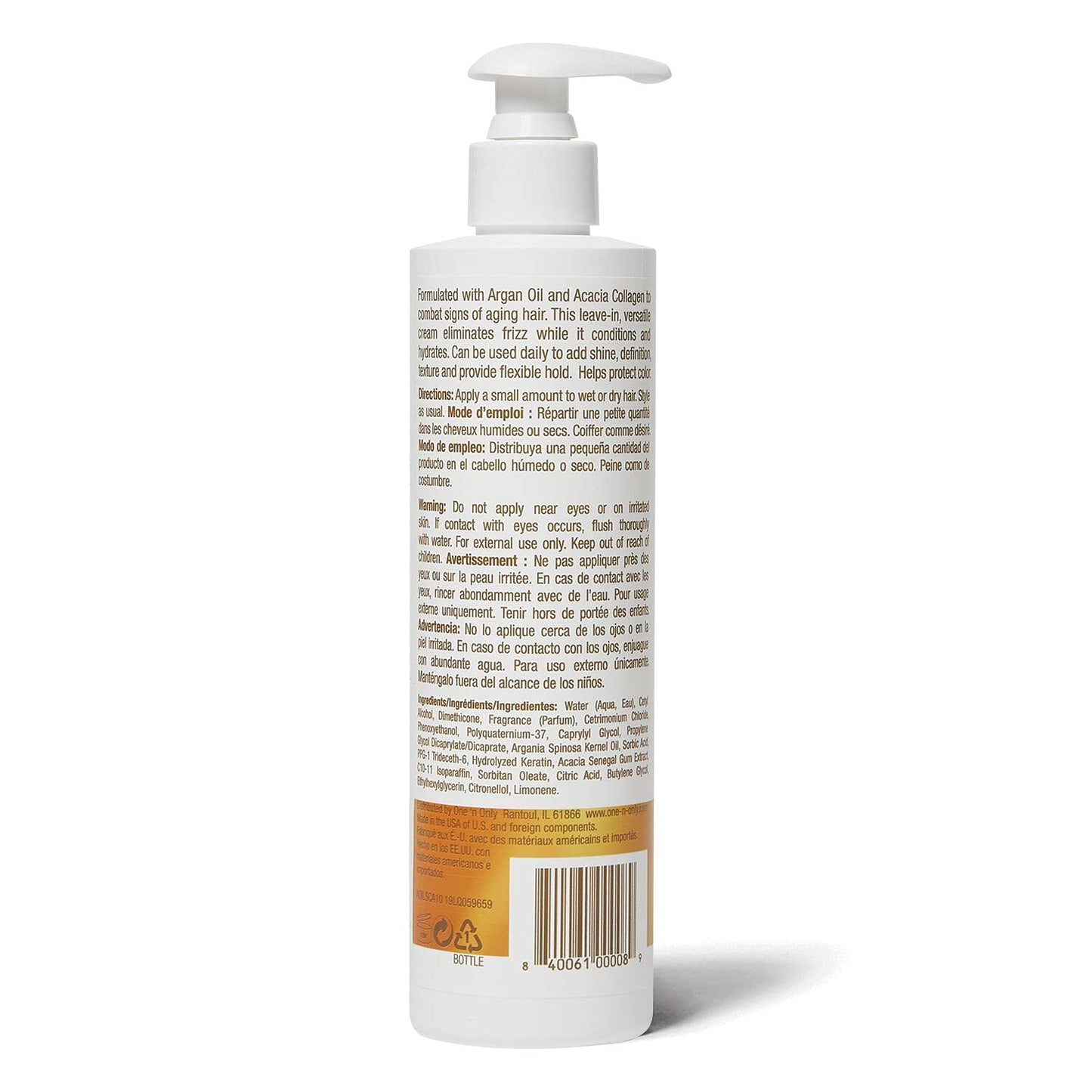 One 'n Only Smoothing Styling Hair Cream 9.8 oz (2 pk) Beauty & Personal Care One 'N Only