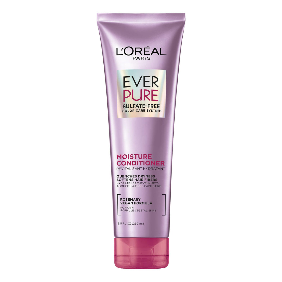 L’Oréal Paris Moisture Sulfate Free Conditioner, Hair Care for Color-Treated Hair with Rosemary Botanicals, EverPure, 8.5 Fl Oz