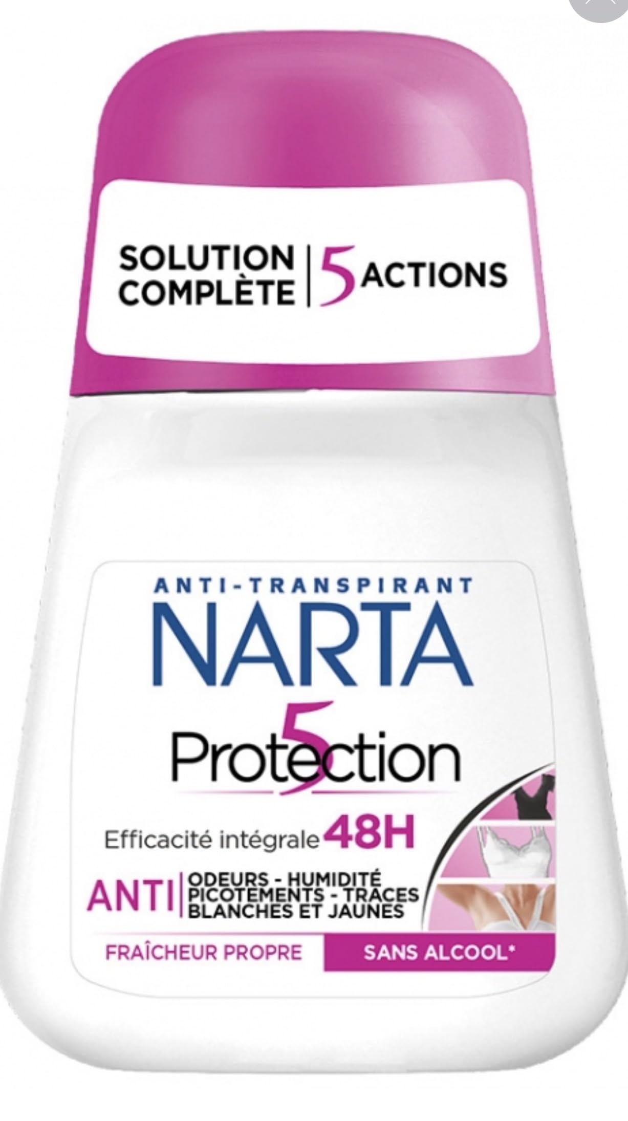 Narta Protection 5 Antiperspirant Deodorant, 48H Fresh Clean Scent, Alcohol-Free pack of 2 Beauty and Personal Care lascad