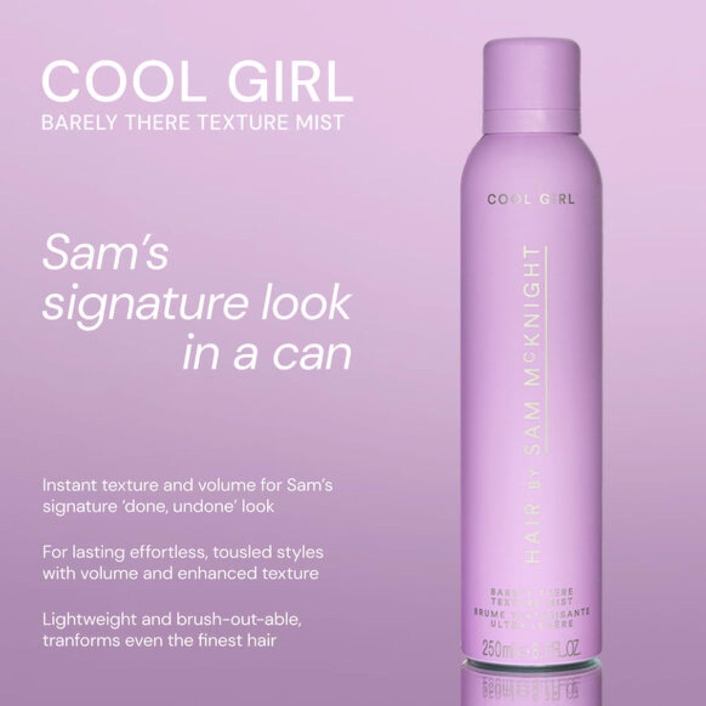 SAM MCKNIGHT HAIR Cool Girl Barley There Texture Mist - 250 ml Beauty & Personal Care SAM MCKNIGHT