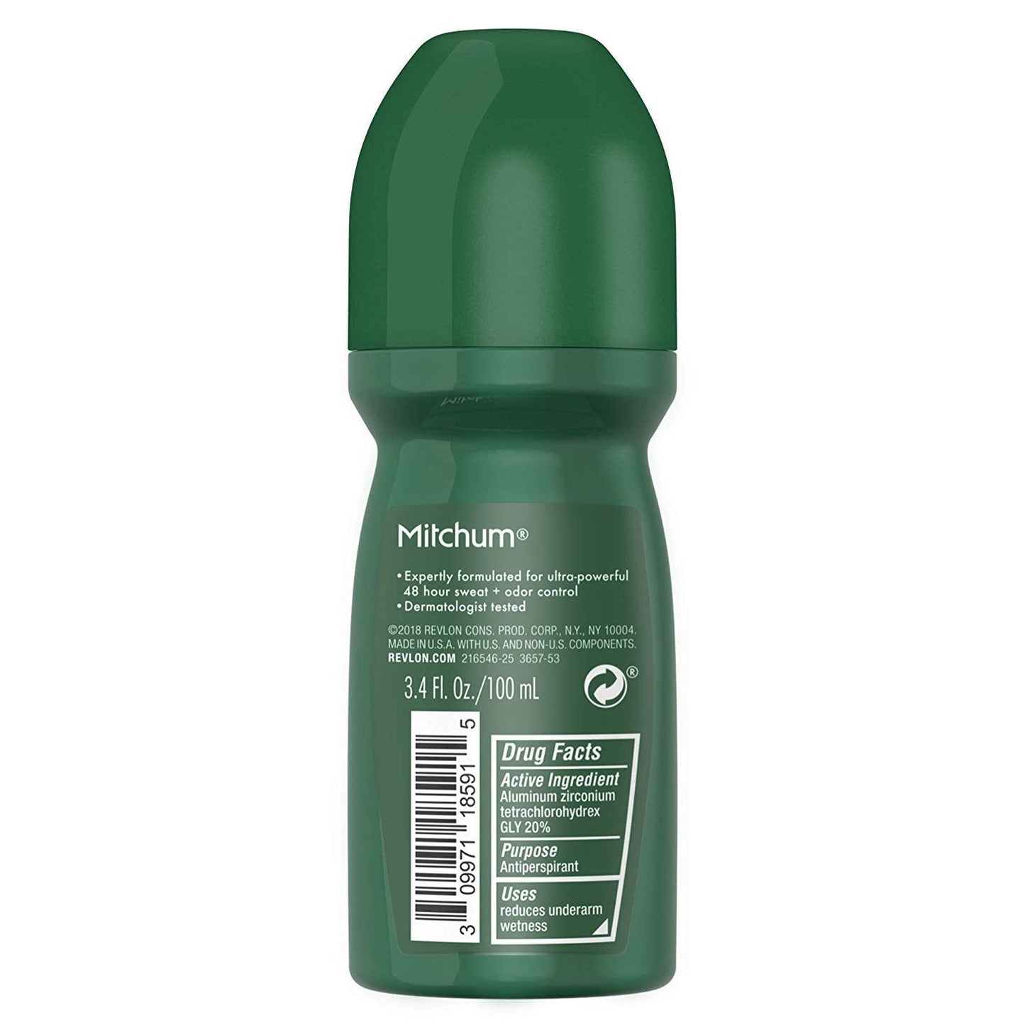 Mitchum Advanced Anti- Perspirant & Deodorant, Unscented, 3.4 oz ( Pack of 2) Beauty and Personal Care Mitchum