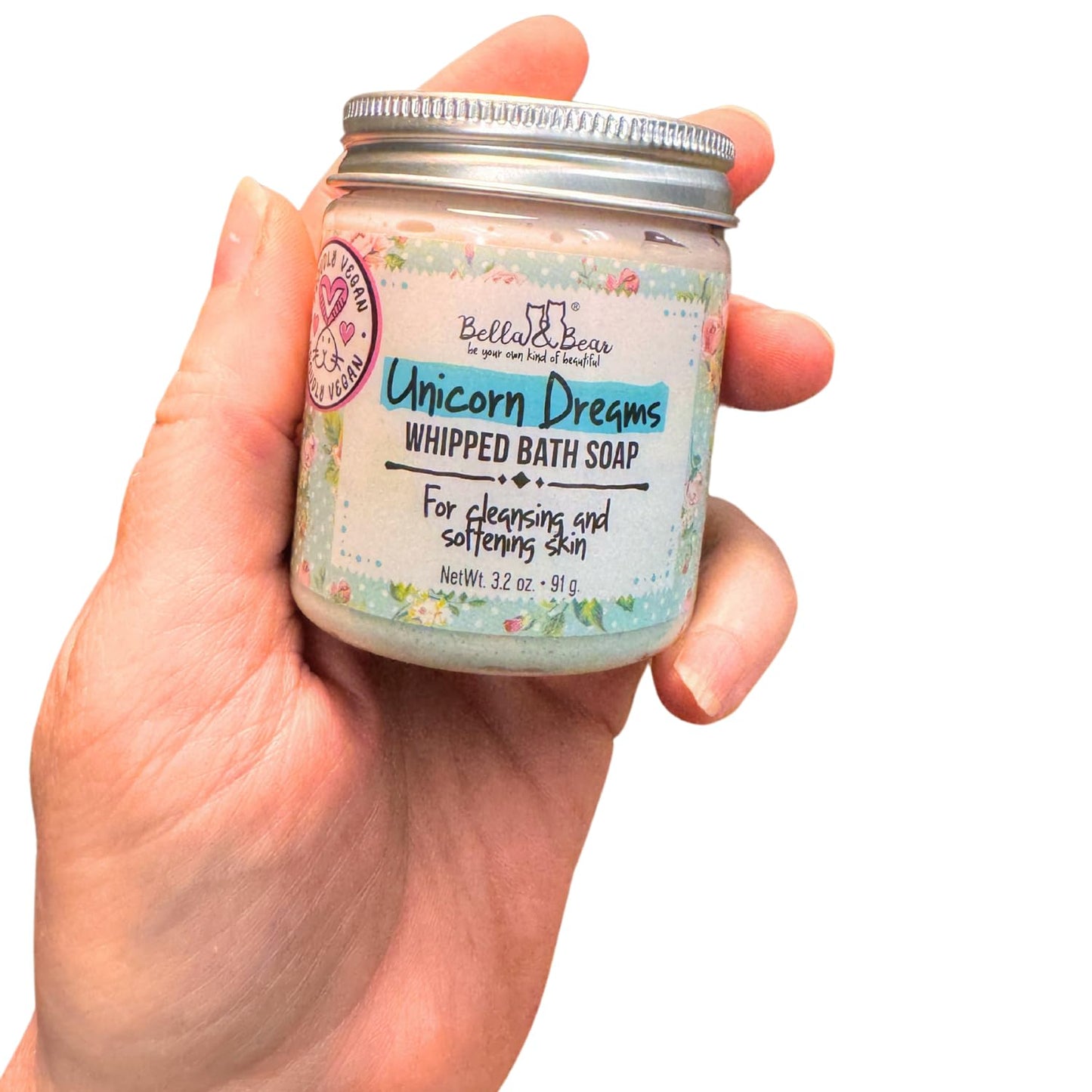 Bella & Bear Unicorn Dreams Whipped Bath Soap - Travel Size 3.2oz mango & pineapple with a hint of vanilla Beauty & Personal Care Bella and Bear