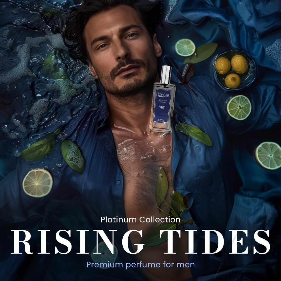 Instyle Fragrances Platinum Collection Rising Tides, Inspired by JPG’s L.e Male, Premium Men’s Eau de Parfum, CLEAN, Vegan, Paraben-Free, Never Tested Beauty & Personal Care Instyle Fragrances