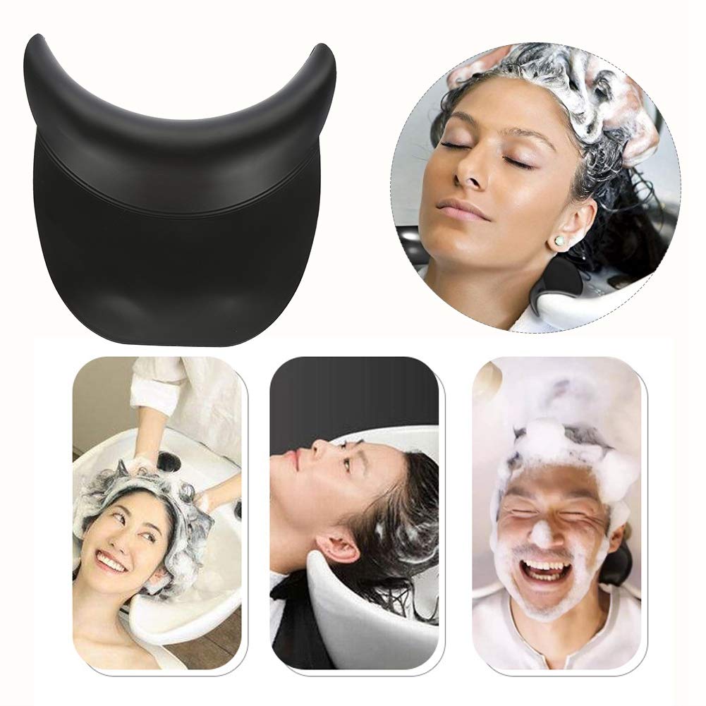 Shampoo Neck Cushion, Salon Spa Silicone Neck Rest Shampoo Bowl with, Neck Rest Cushion Hair Washing Sink Basin Tool Beauty and Personal Care Rotekt1740
