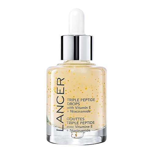 Lancer Skincare | Triple Peptide Drops | Anti Aging Face Serum with Vitamin E and Hyaluronic Acid | Multi Peptide Serum for Firming and Hydration | Beauty & Personal Care Lancer