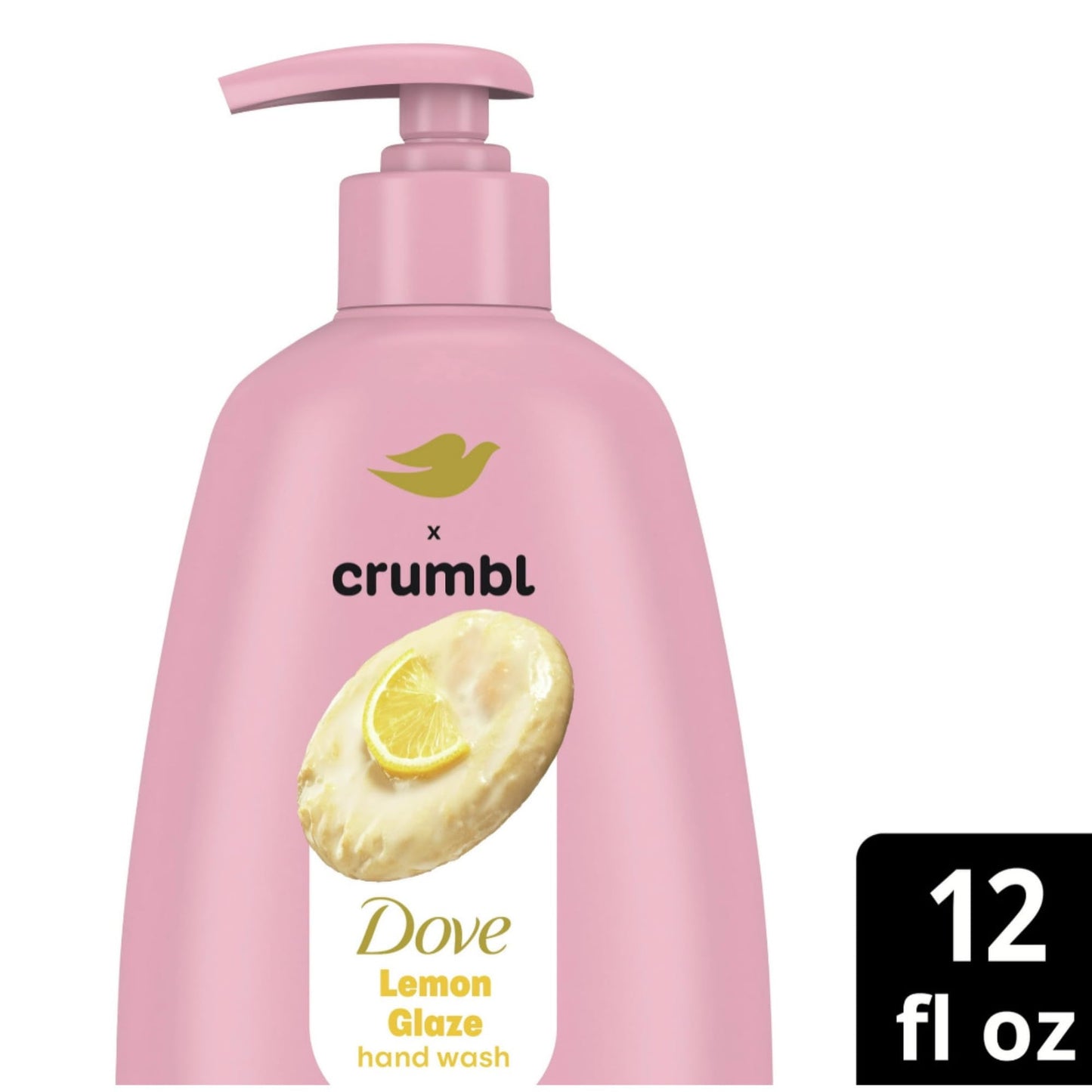 Dove X Crumbl Moisturizing Liquid Hand Wash Lemon Glaze | 2-pack, of 12 oz Hand Wash with Pump | Limited Edition (Lemon Glaze) Beauty & Personal Care Dove
