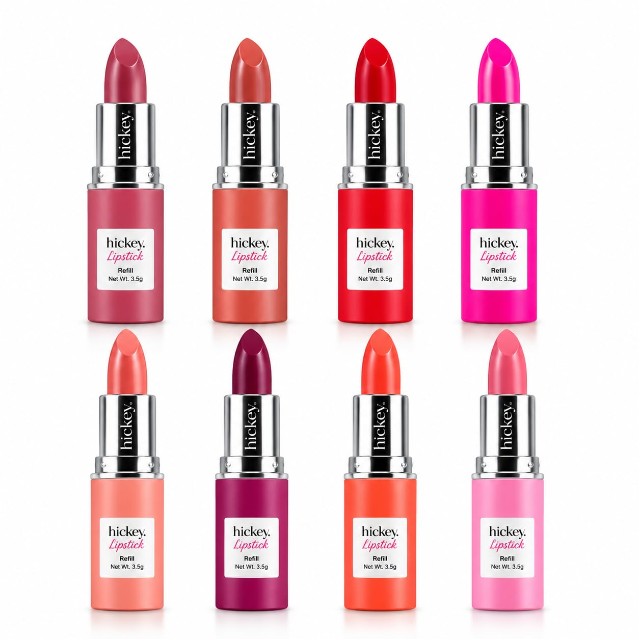 Hickey Lipstick The Vault Collection - 8 Piece Refill Set - (Mile High, Birthday Suit, Walk of Shame, Skinny Dip, Beach Babe, Big Trouble & More) - Beauty & Personal Care Hickey