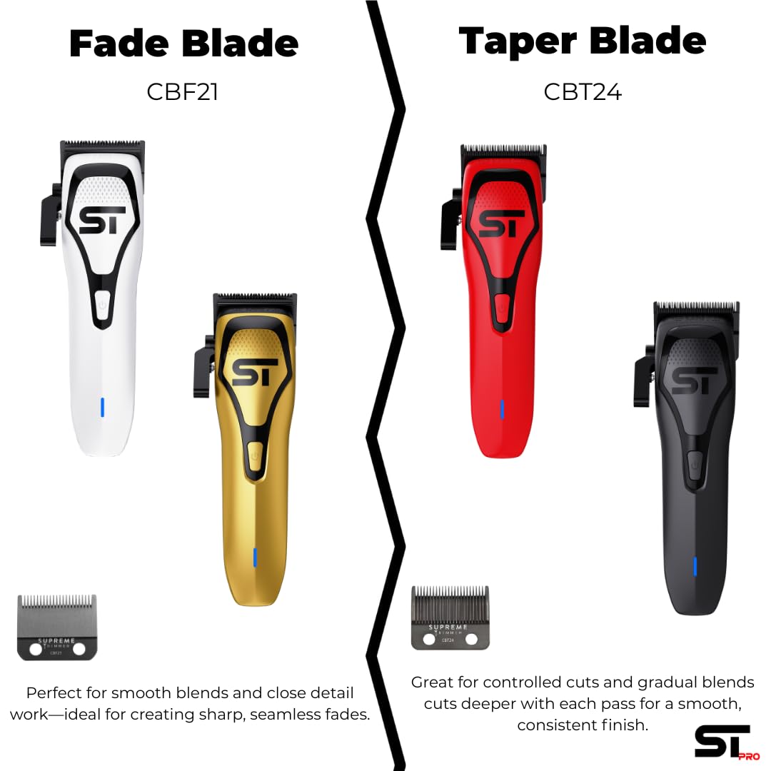 Supreme Trimmer DLC Coated Steel Replacement Blade CBT24 - Taper Blade for Darkstar72 & Most Hair Clippers - Black Beauty and Personal Care Supreme Trimmer