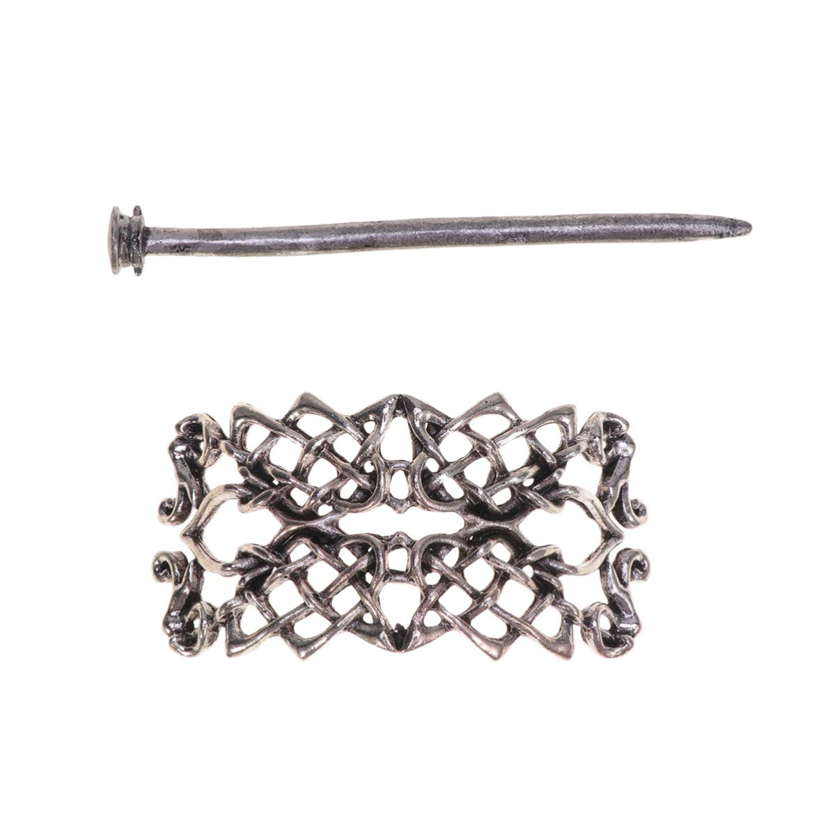 Viking Knot Hair Clips Alloy Retro Hair Slide Barrettes Hair for Long Hair Beauty & Personal Care Lurrose