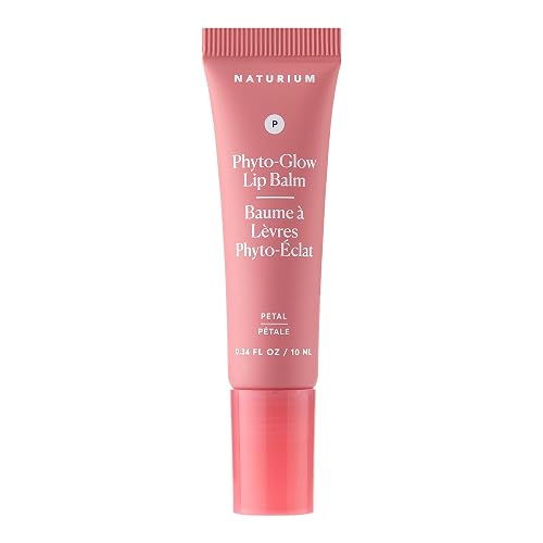 Naturium Phyto-Glow Lip Balm, Hydrating Lip Care with a Glossy Finish, 0.34 oz Petal Beauty & Personal Care Naturium