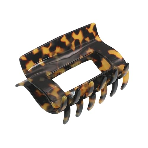 French Amie Geo Large Tokyo 3" Handmade Leopard Celluloid Strong Hold Jaw Hair Claw Clip Clamp Clutcher for Women and Girls, Made in France (Tokyo) Beauty & Personal Care French Amie