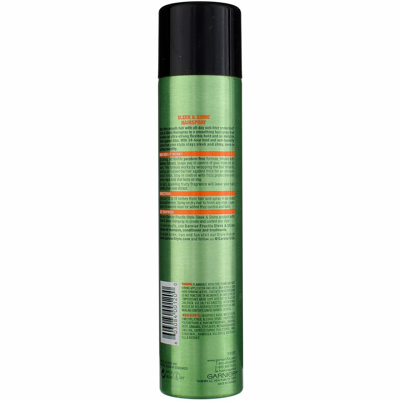 Garnier Fructis Style Anti-Humidity Hairspray Sleek & Shine, 8.25 Ounce (Pack of 2) Beauty & Personal Care Garnier