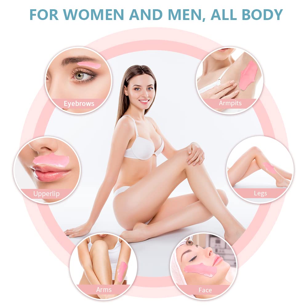 Bestidy Hard Wax Beads for Hair Removal, Waxing Beads for Coarse Hair, 500g Refill Wax Beads for Wax Warmer, Home Waxing for All Body and Brazilian Beauty and Personal Care Bestidy
