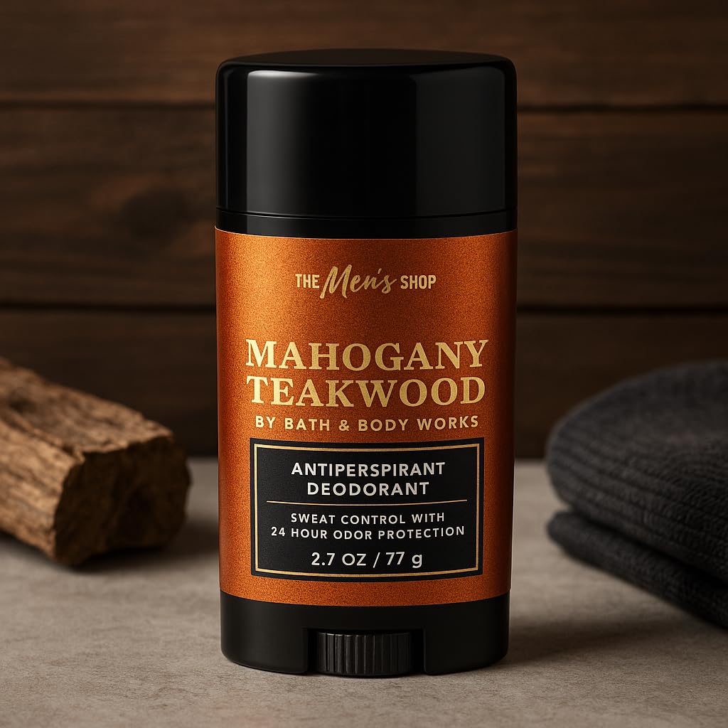 Bath & Body Works Mahogany Teakwood Antiperspirant Deodorant - 3 Pack, 2.7 oz Each - Mahogany, Black Teakwood & Lavender Scent Beauty and Personal Care Bath & Body Works