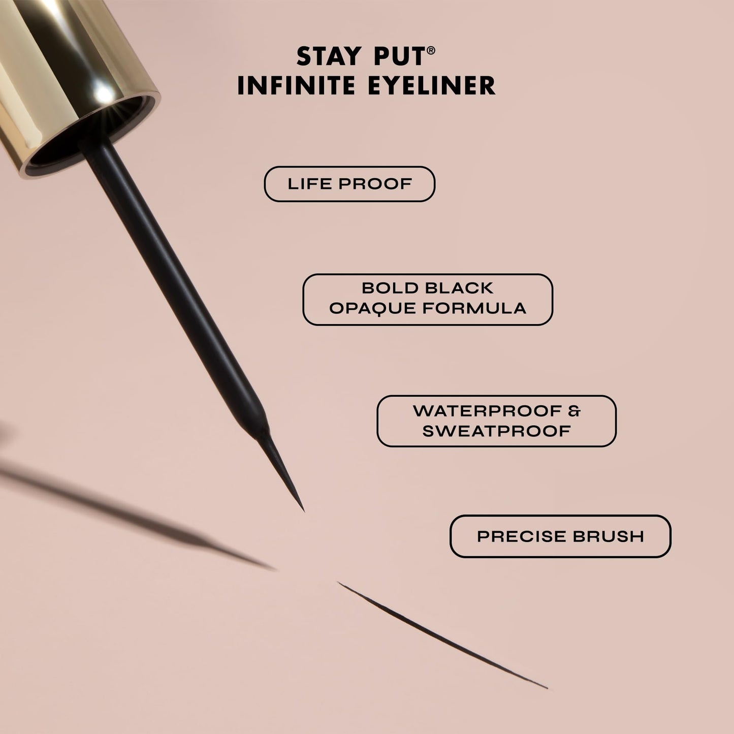 Milani Stay Put Infinite Eyeliner for Sharp, Precise Lines, Black Beauty & Personal Care Milani