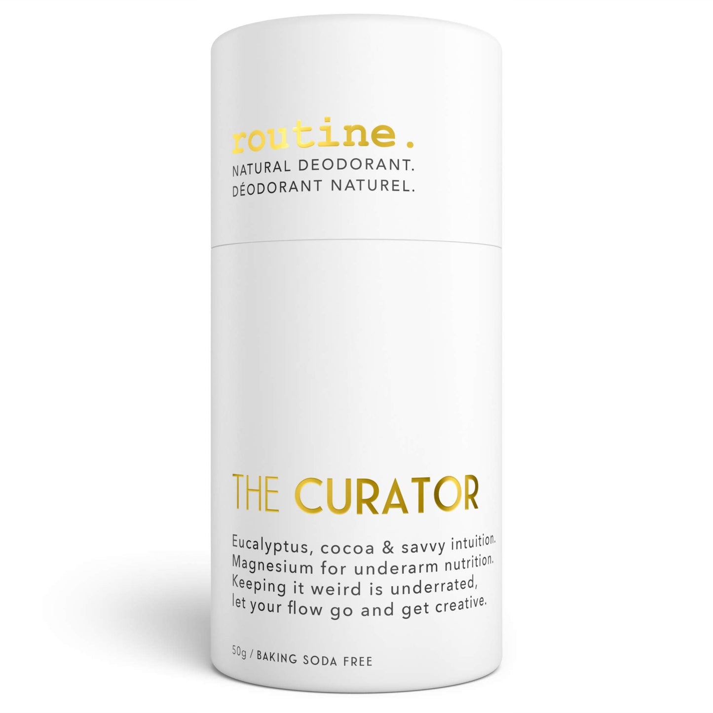 ROUTINE Natural Deodorant Stick for Women & Men 50g - Antiperspirant for Sensitive Skin - Eucalyptus Scented - Aluminum & Baking Soda Free - Beauty and Personal Care Routine