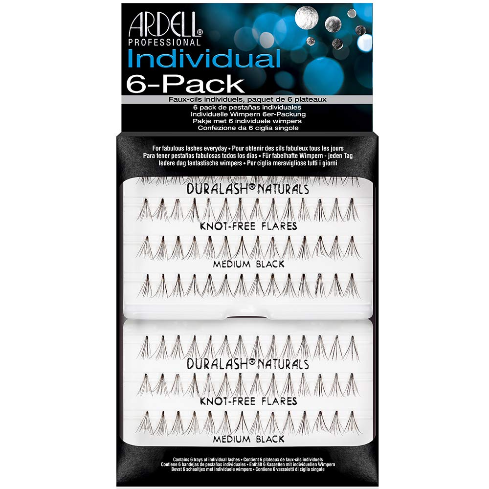 Ardell Natural Lash Clusters - Eyelash Clusters False Eyelashes Knot-Free DIY Cluster Eyelash Extensions, Medium Black, 56 Individual Lashes Beauty & Personal Care Ardell