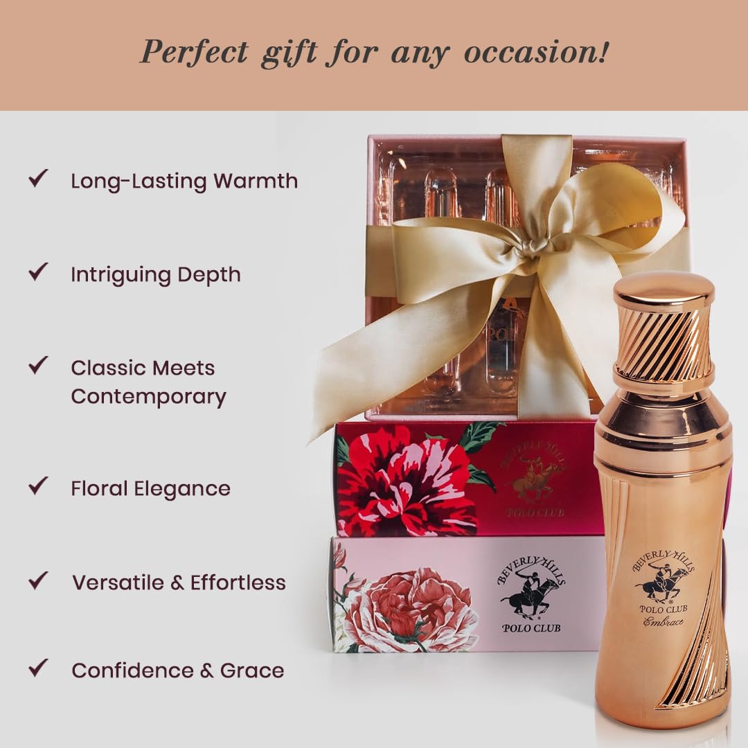 Beverly Hills Polo Club Sexy EMBRACE - Cologne for Women with Notes Rose, Mandarin Pink Pepper & Patchouli,Fresh & Floral Fragrance Scent Beauty & Personal Care Beverly Hills Polo Club
