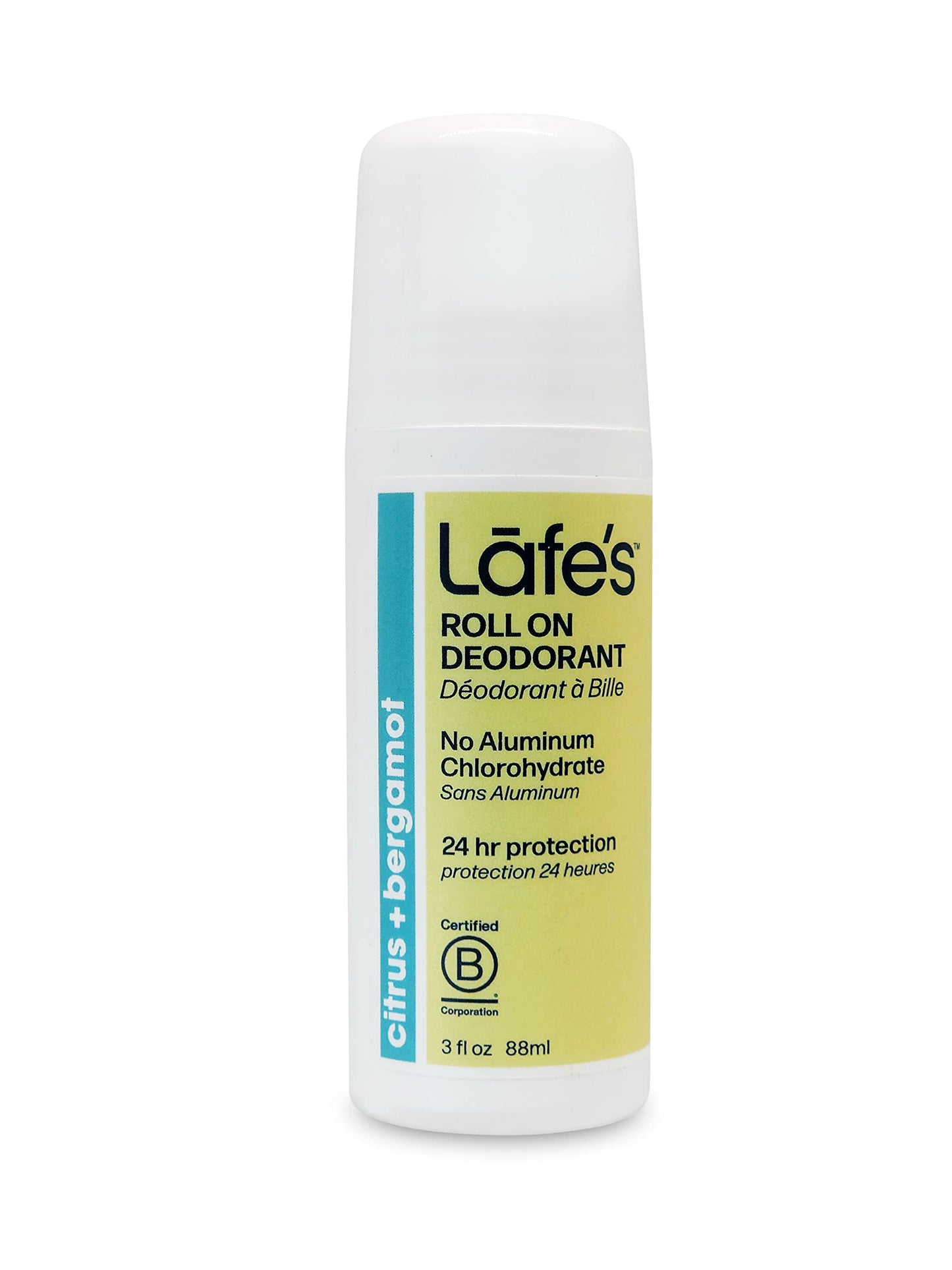 Lafe's Natural Deodorant - 3 ounce Roll-On Aluminum Free Natural Deodorant - Citrus & Bergamot Beauty and Personal Care Lafe's