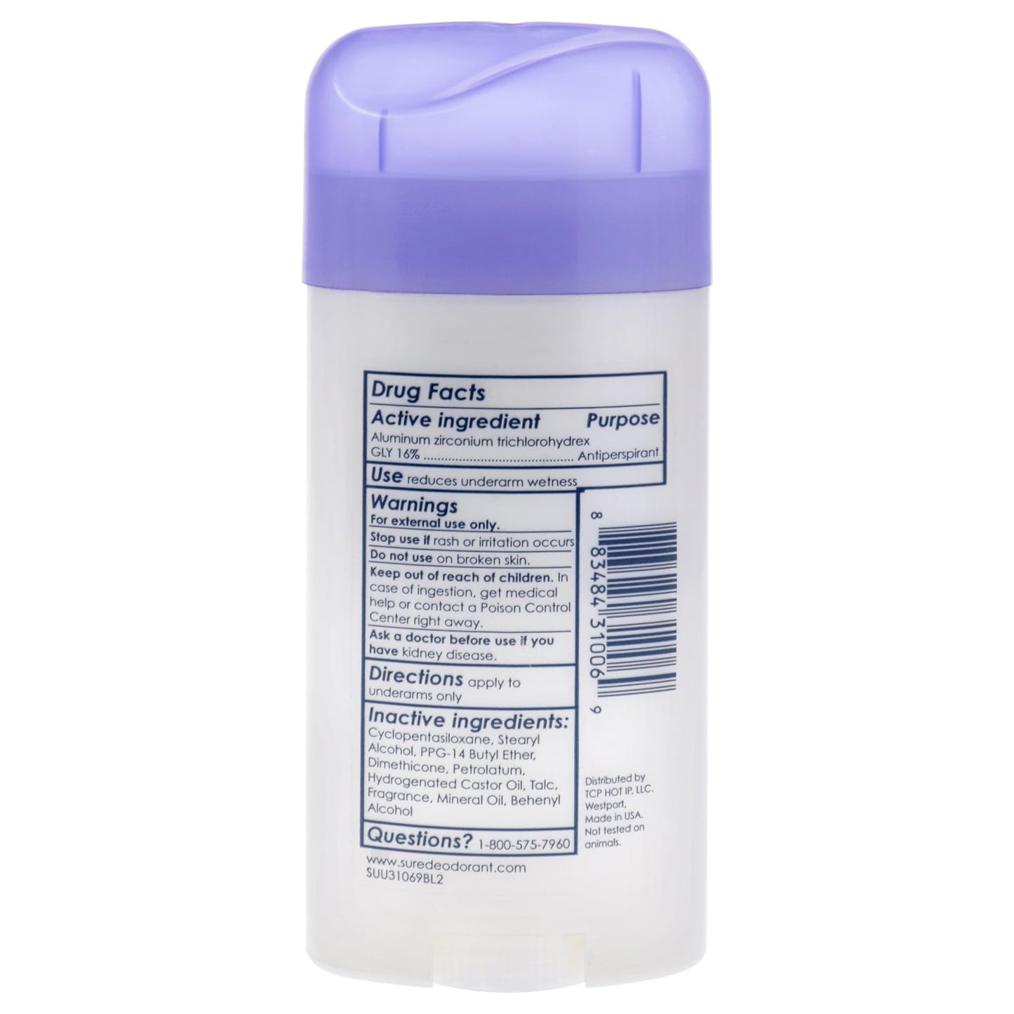 Invisible Solid Anti-Perspirant Deodorant - Fresh and Cool by Sure for Unisex - 2.6 oz Deodorant Stick Beauty and Personal Care Sure