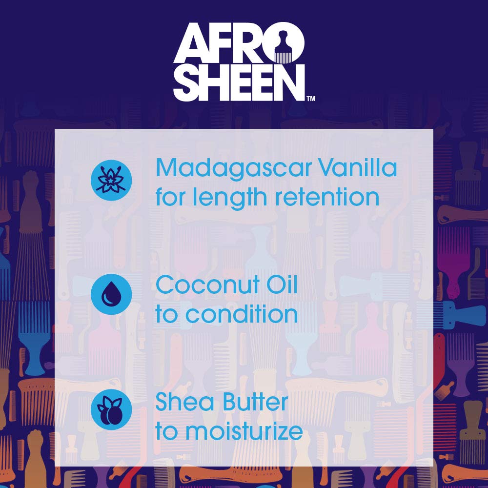 Afro Sheen Velvet Flow 4-in-1 Leave-in Spray. Protects hair against heat, detangles, and moisturizes. 8oz. Beauty & Personal Care Afro Sheen
