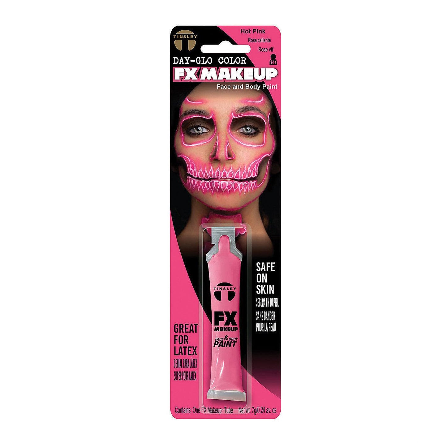 Day-Glo Colors FX Makeup Face and Body Paint - Water Based, Quick Drying, Smudge Proof, Long Lasting, Non-Toxic, Neon Colors for Cosplay, Halloween Beauty & Personal Care Tinsley Transfers