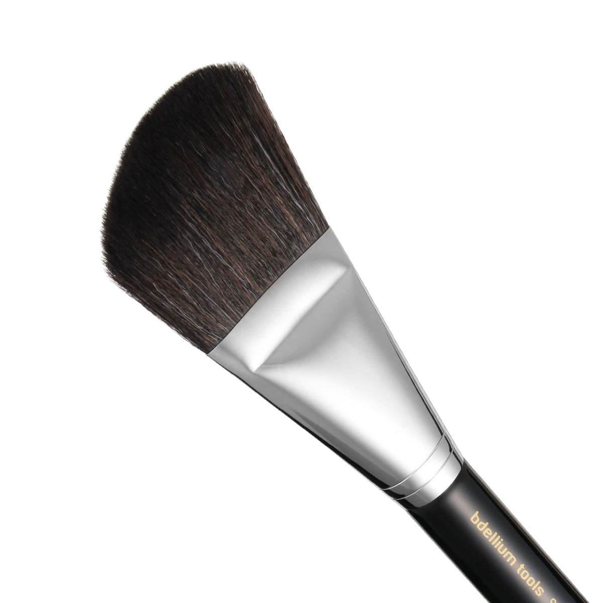 Bdellium Tools Professional Makeup Brush - Maestro Series 990 Angled Face - With Mix of Soft Synthetic & Natural Fibers, For Whisking Powder
