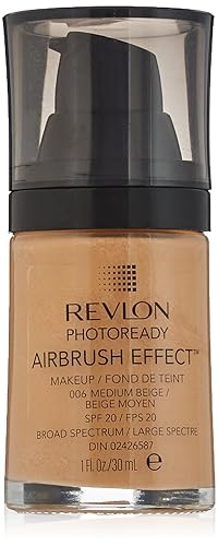 Revlon PhotoReady Airbrush Effect Makeup, Medium Beige Beauty & Personal Care REVLON