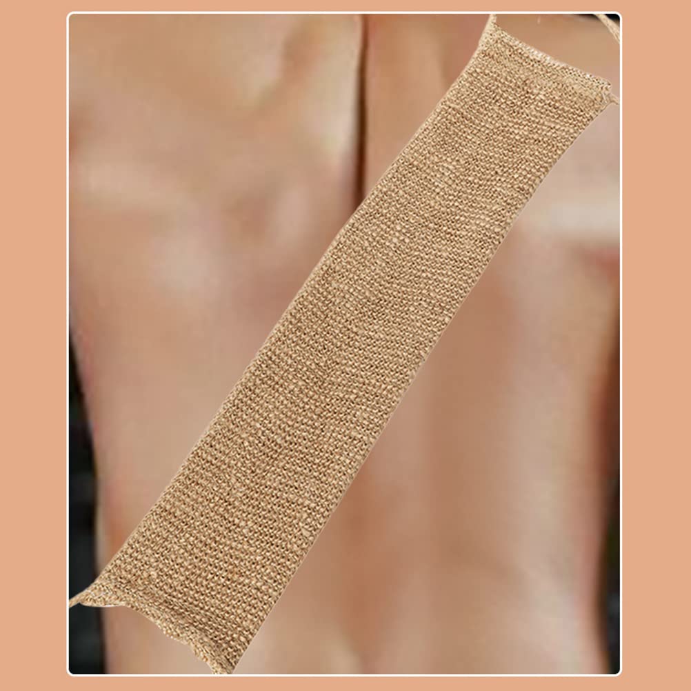 Back Scrubber for Shower for Men and Women - Set of 2 Hemp Exfoliating Body Scrubbers - Long Back Washer Sleeve & Bath Scrub Mitten for Deep Cleaning Beauty and Personal Care MIXCUT