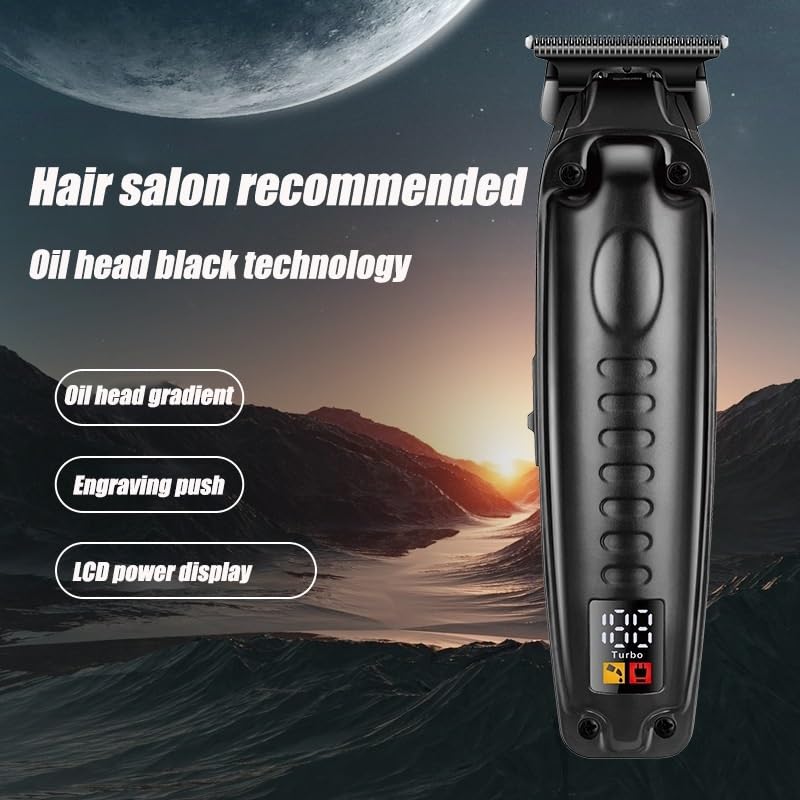 QDKVTNDJZ Hair Clippers foren, Professional Gradient Oil Head Engraving Clipperetal Cover Luxury Texture Body Beard Trimmer Barber Shaver Beauty and Personal Care QDKVTNDJZ