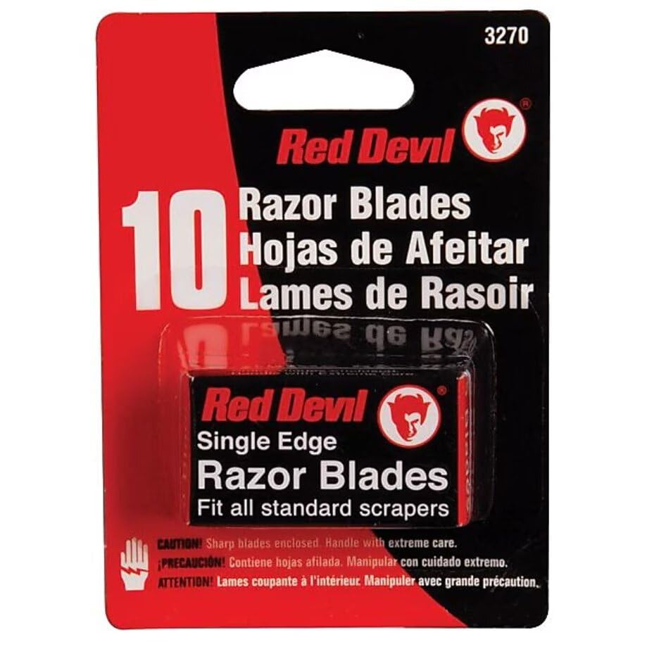 Red Devil 3270 Razor Blades Single Edge Beauty and Personal Care Red Devil